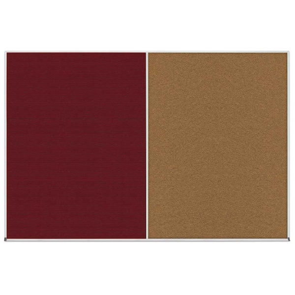 Enclosed Corkboard, 1 Door, 48"x36", 4" Fra